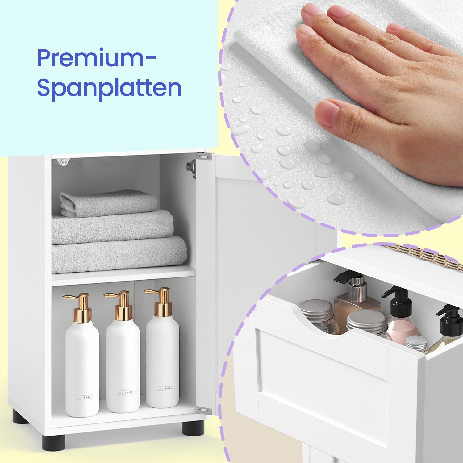 Badezimmerschrank, Badschrank, Hochschrank