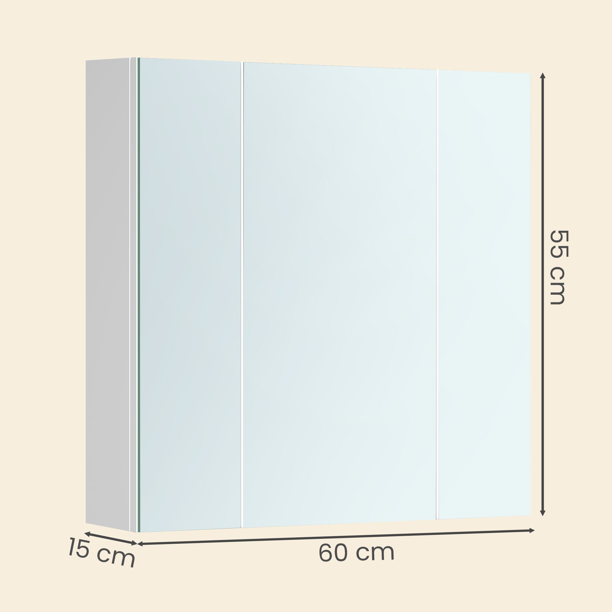 Spiegelschrank weiß