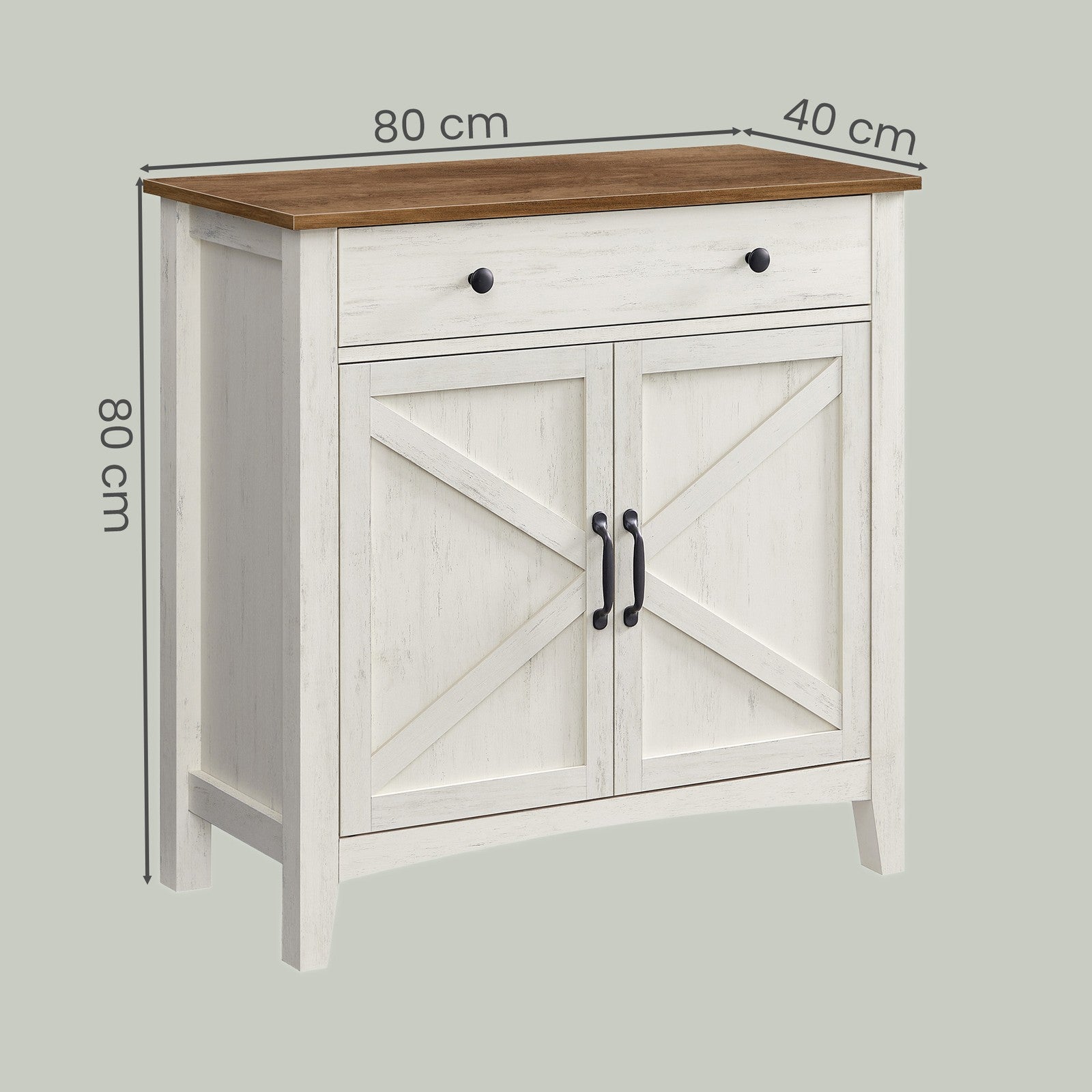 Küchenschrank mit Schublade, Landhausstil Aufbewahrungsschrank, Esszimmer