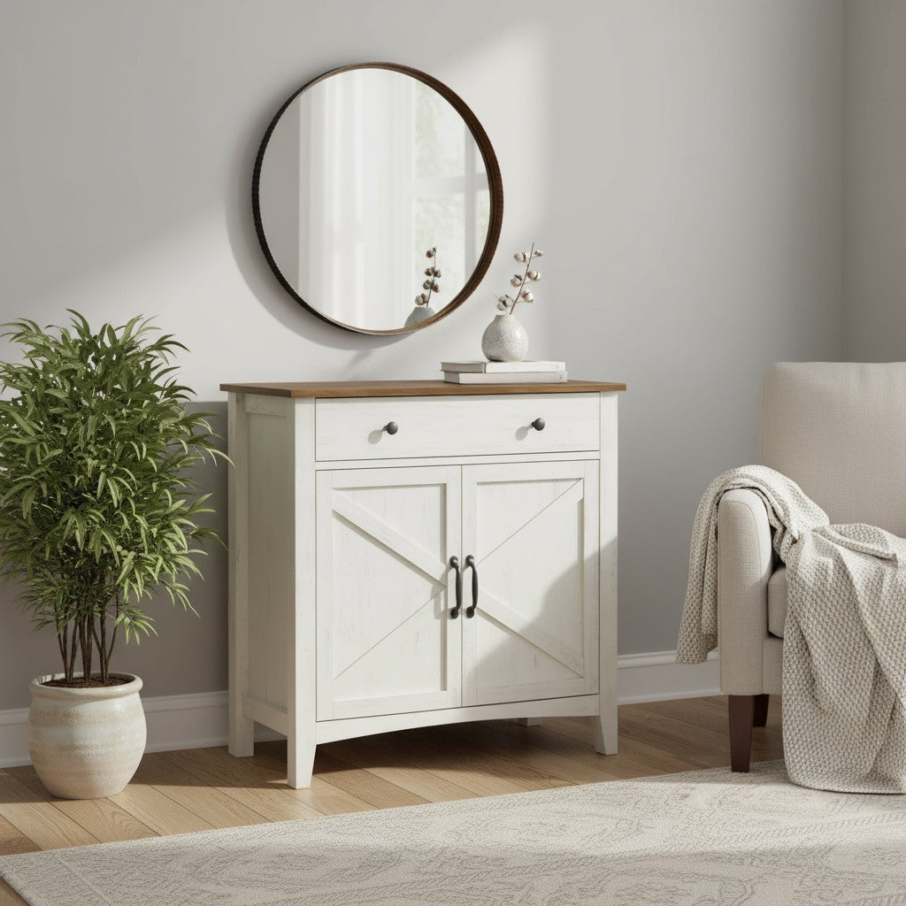 Küchenschrank mit Schublade, Landhausstil Aufbewahrungsschrank, Esszimmer
