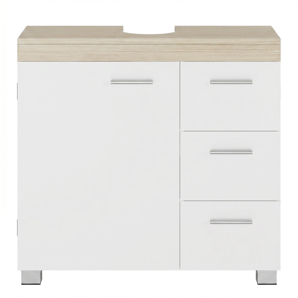 Waschbeckenunterschrank, Badezimmerschrank, 3 große Schubladen