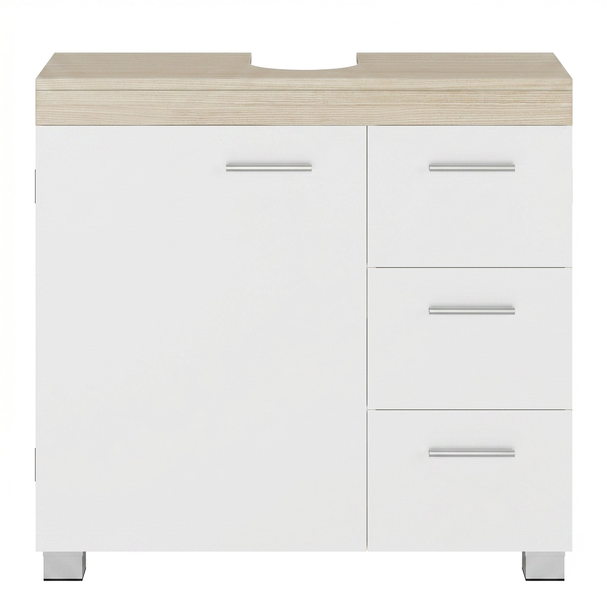 Waschbeckenunterschrank, Badezimmerschrank, 3 große Schubladen
