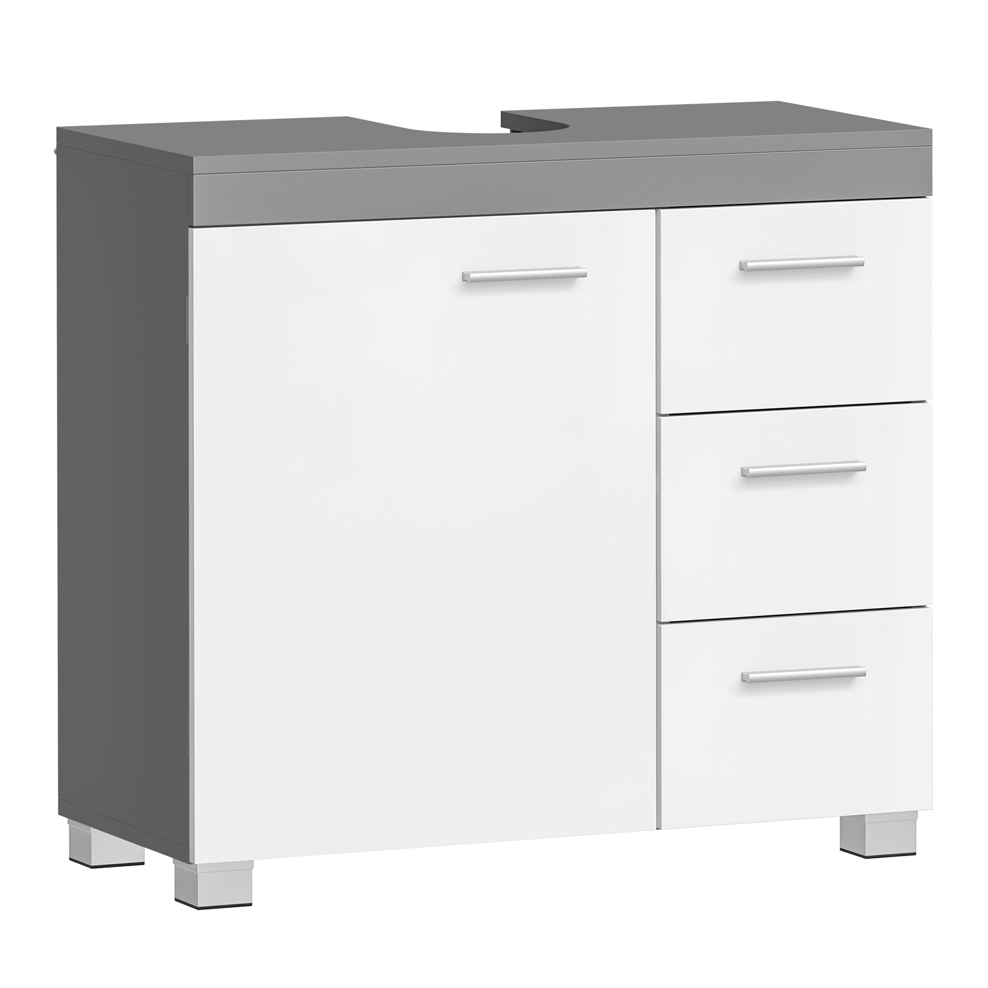Waschbeckenunterschrank, Badezimmerschrank, 3 große Schubladen