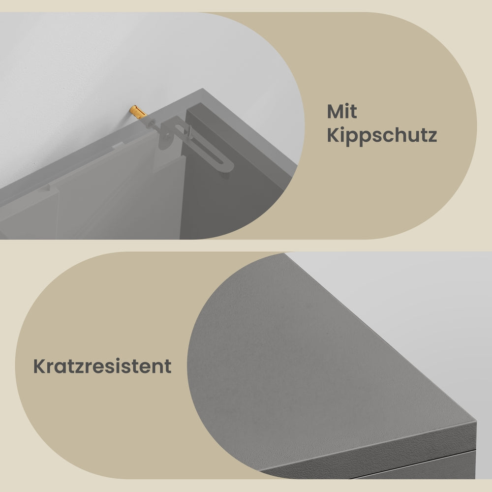 Badezimmerschrank, 30 x 60 x 64 cm, Waschbeckenunterschrank mit Füßen