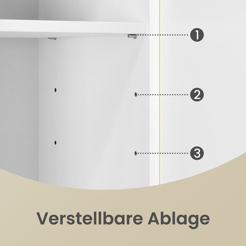 Badezimmerschrank, 30 x 60 x 64 cm, Waschbeckenunterschrank mit Füßen