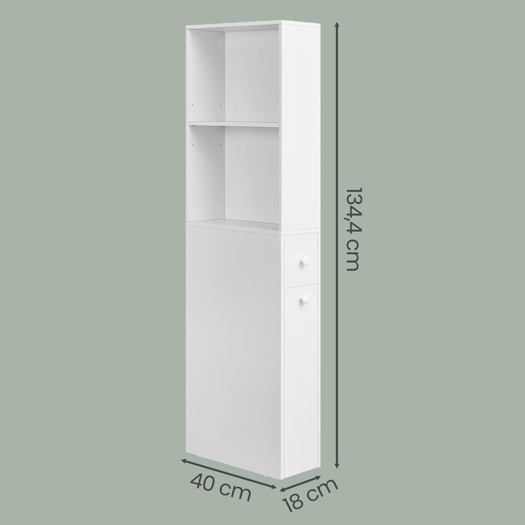 Badezimmschrank hoch, Hochschrank, Badschrank schmal
