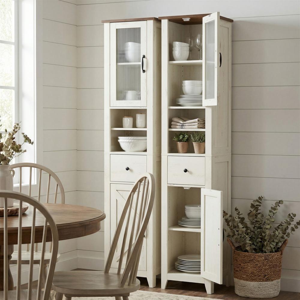 Badezimmerschrank im Landhausstil, Badschrank schmal, Badmöbel