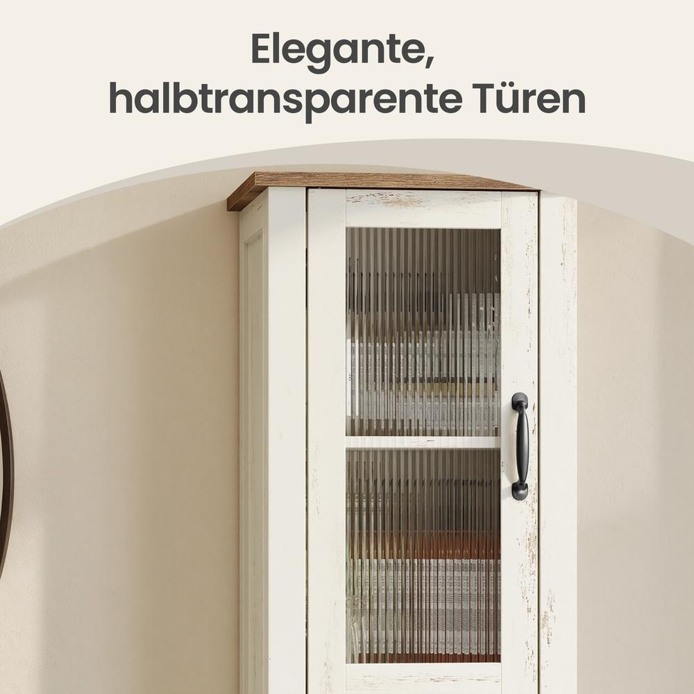 Badezimmerschrank im Landhausstil, Badschrank schmal, Badmöbel