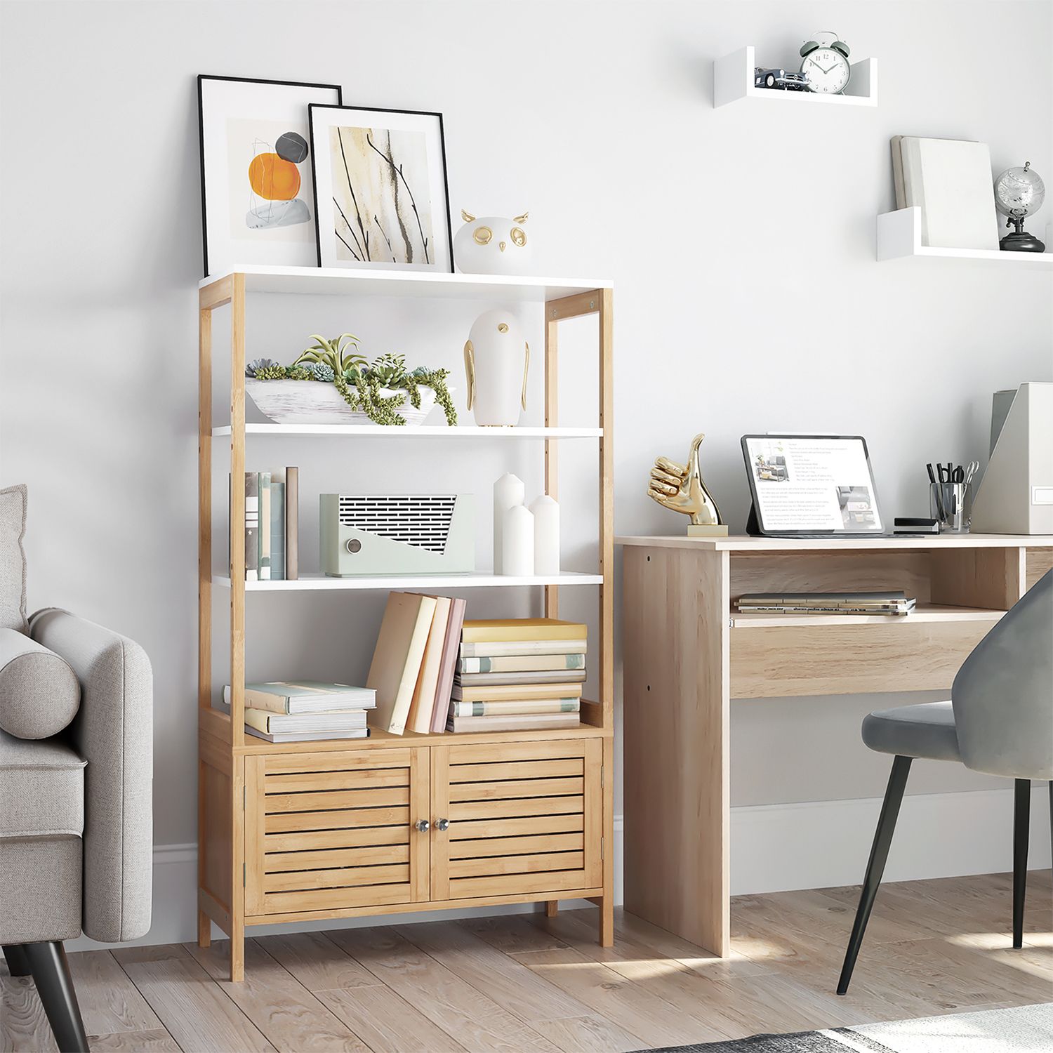 Badezimmerschrank aus Bambus