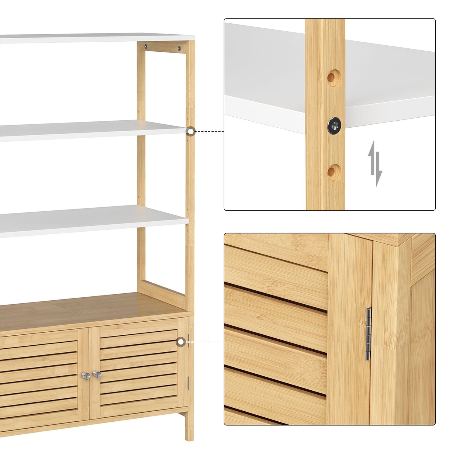 Badezimmerschrank aus Bambus