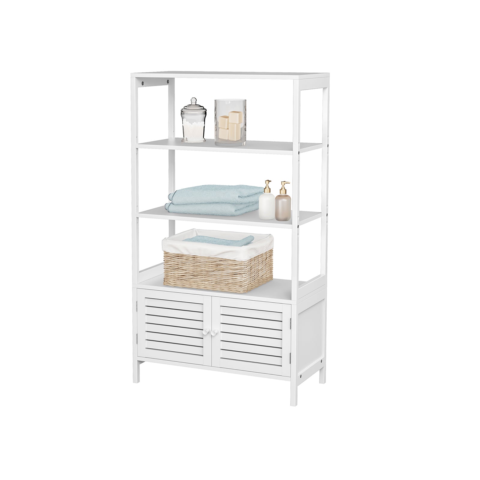 Badezimmerschrank mit 3 offenen Fächern