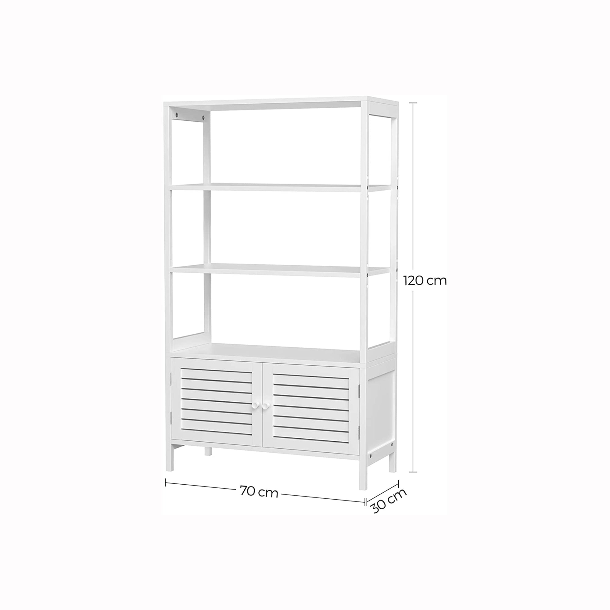 Badezimmerschrank mit 3 offenen Fächern
