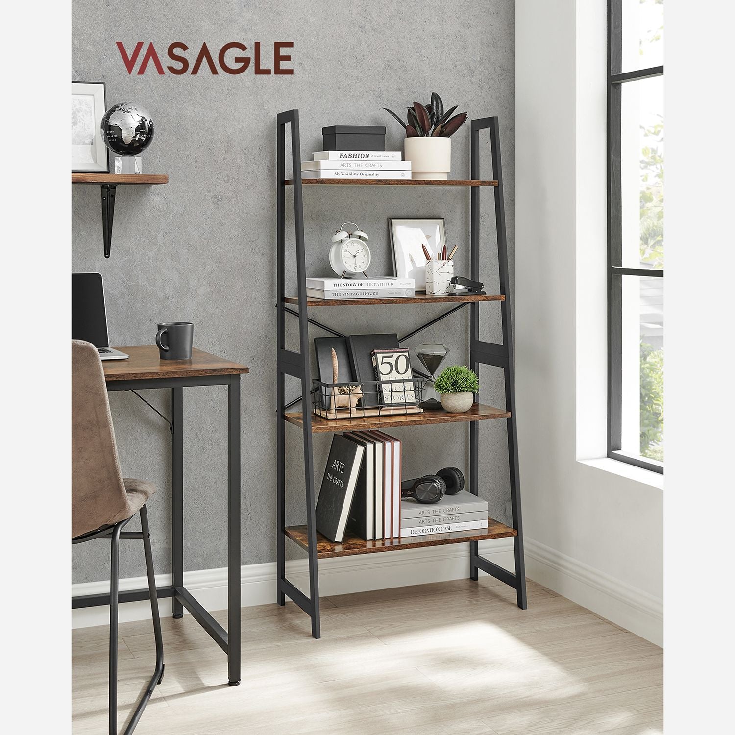Bücherregal mit Gestell aus Bambus