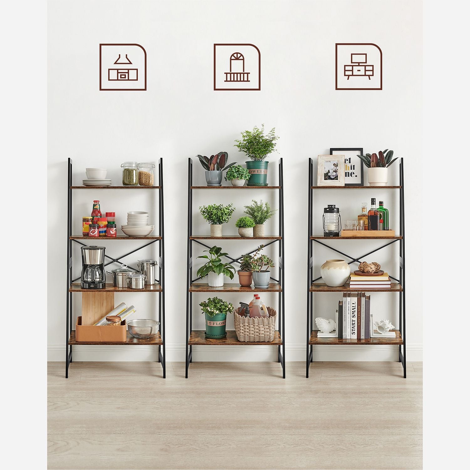 Bücherregal mit Gestell aus Bambus
