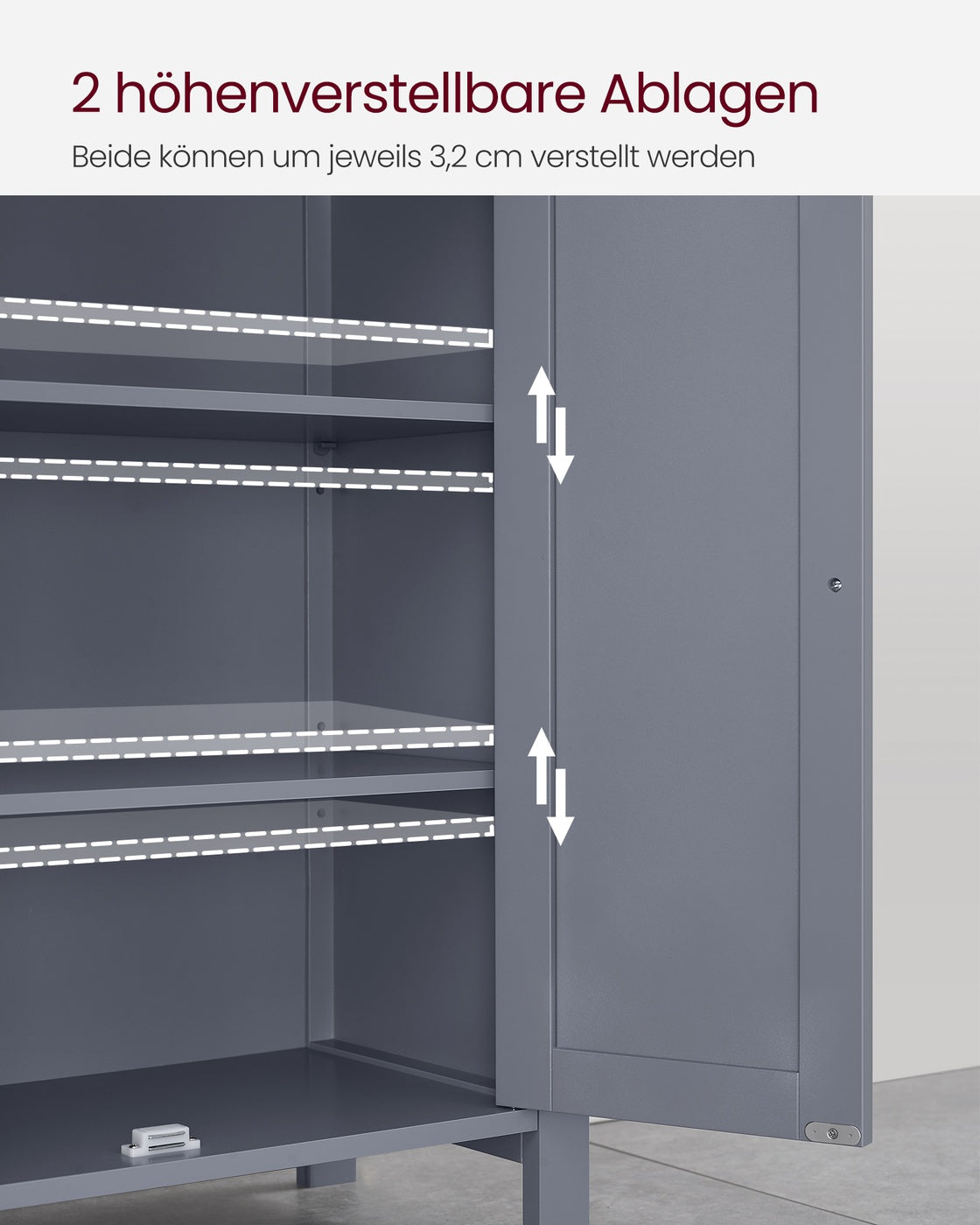 Badezimmerschrank Grau
