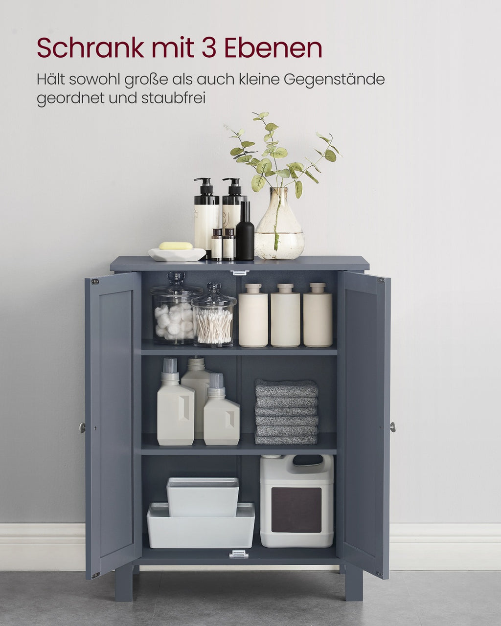 Badezimmerschrank Grau