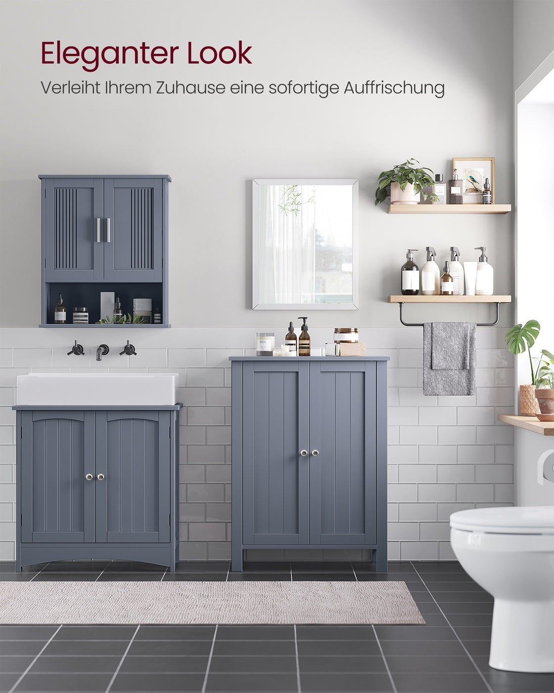 Badezimmerschrank Grau