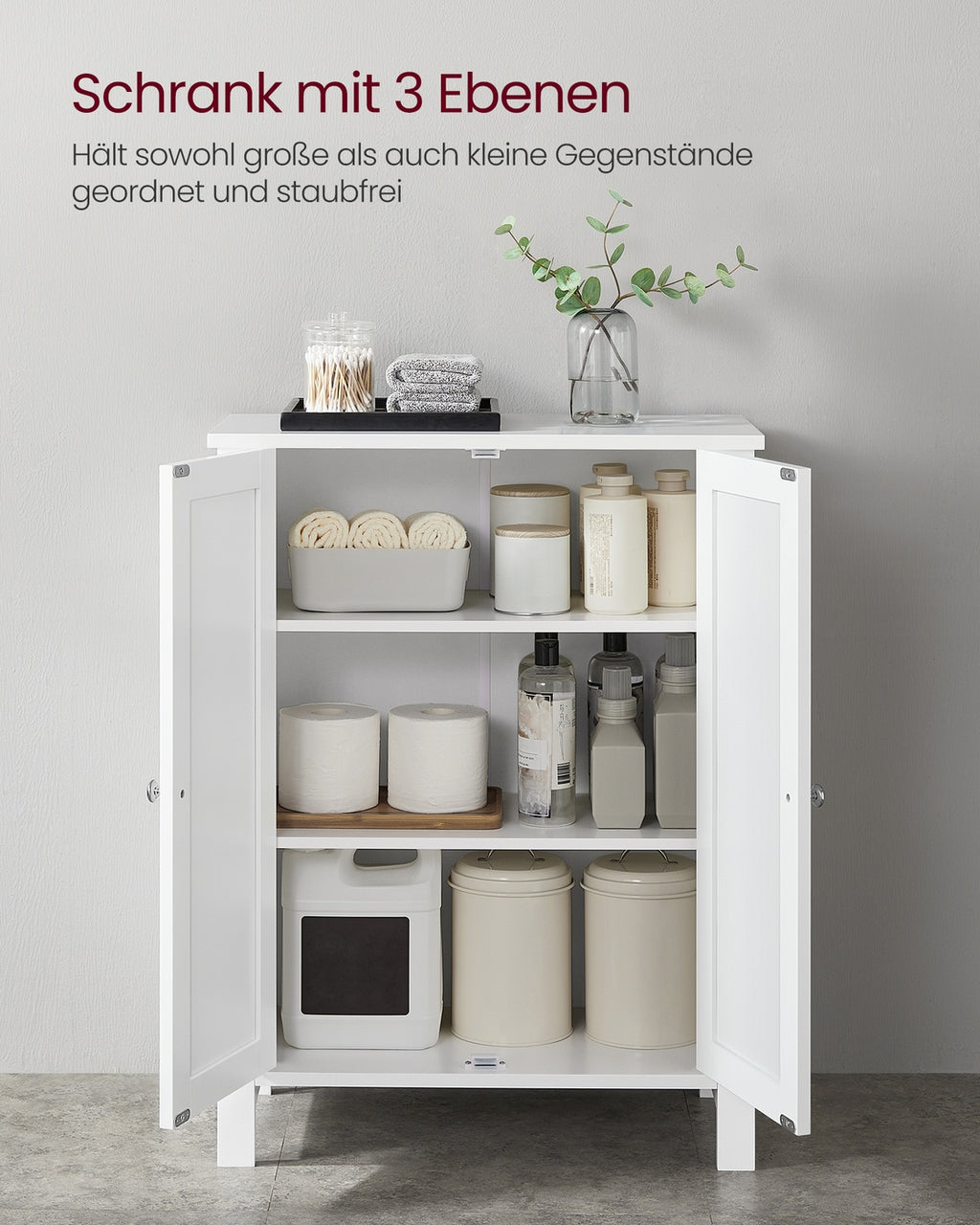 Badezimmerschrank mit Doppeltür
