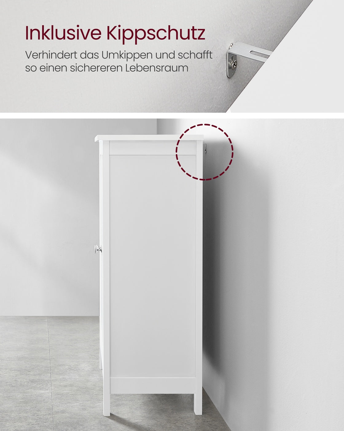 Badezimmerschrank mit Doppeltür