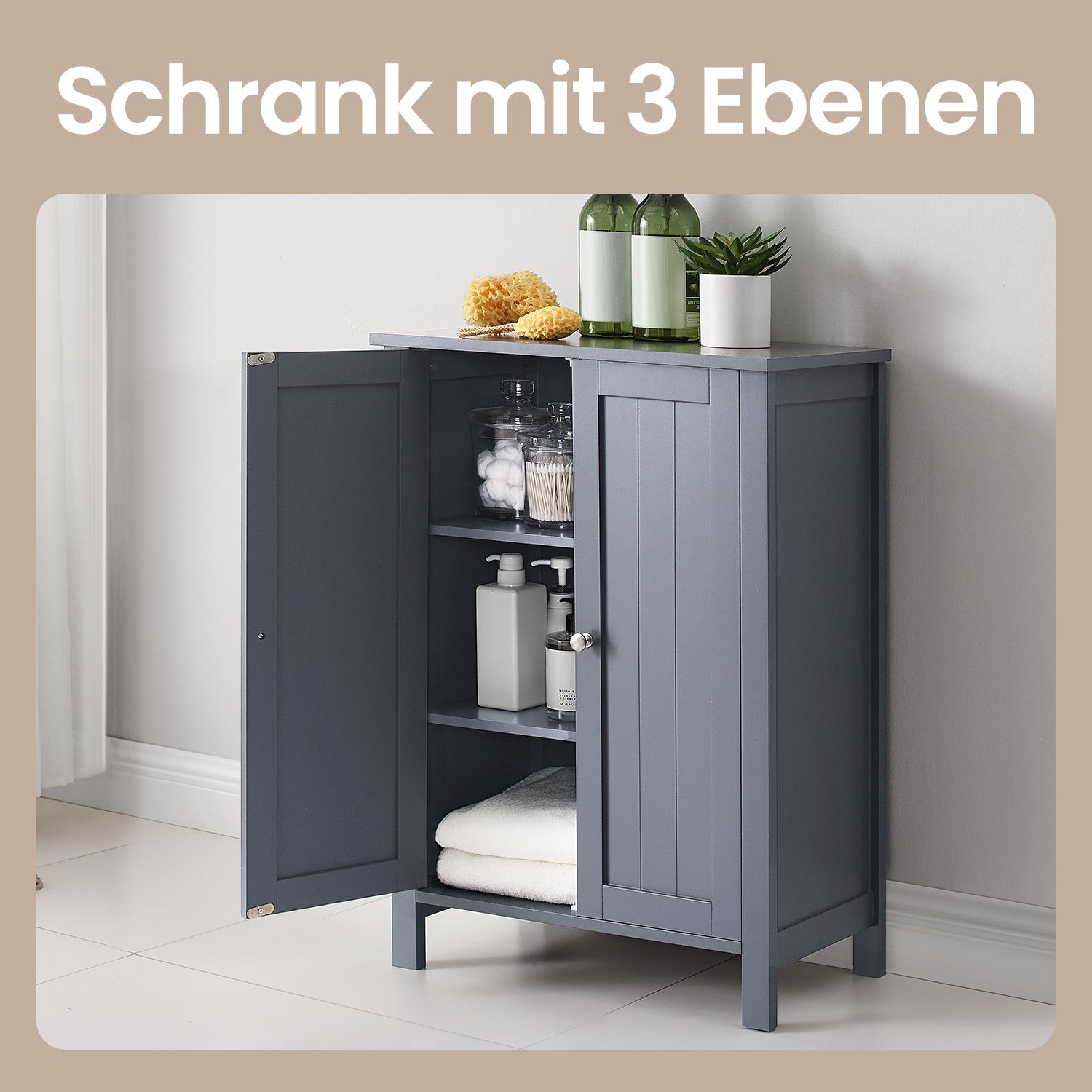 Badezimmerschrank, freistehender Badschrank, Aufbewahrungsschrank