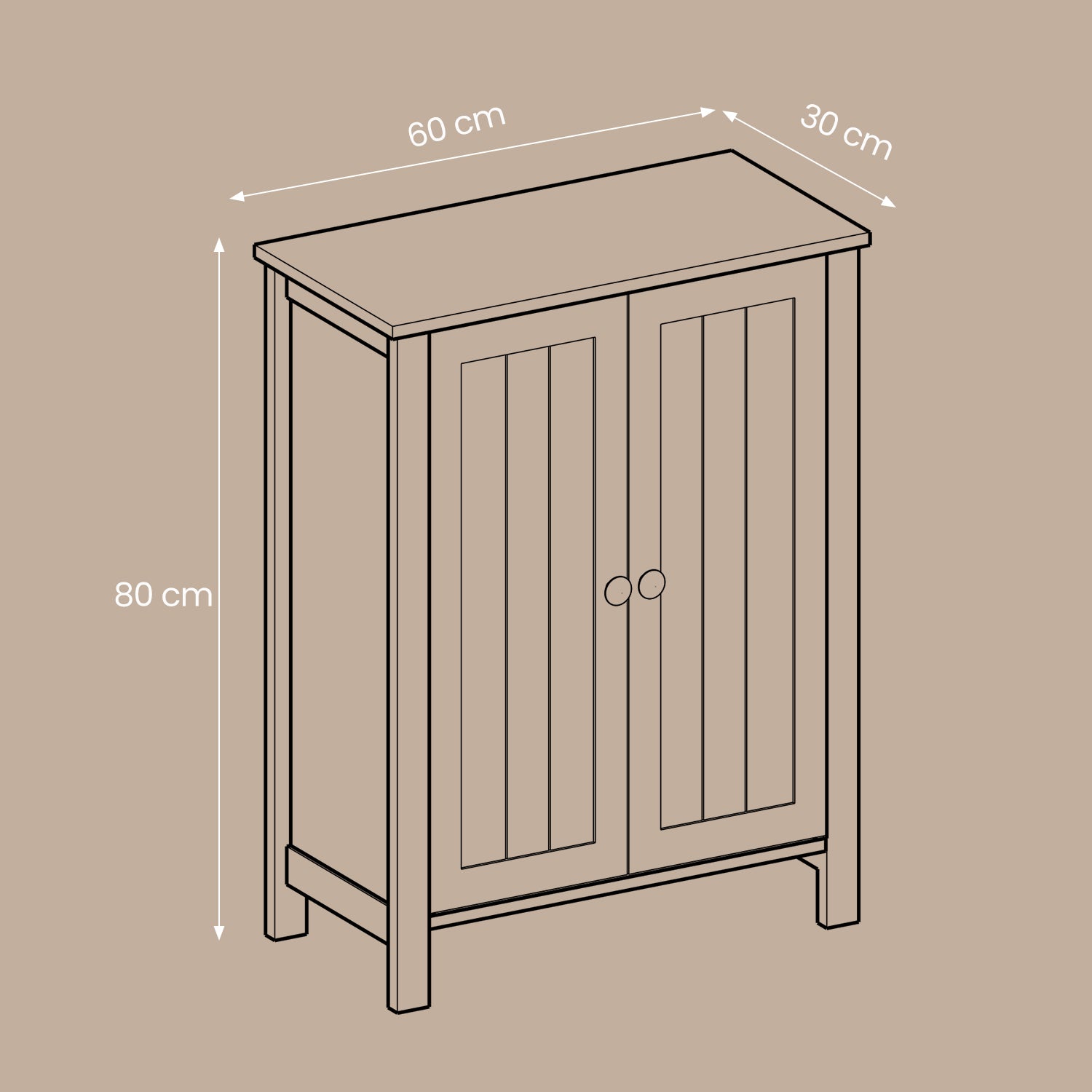 Badezimmerschrank, freistehender Badschrank, Aufbewahrungsschrank