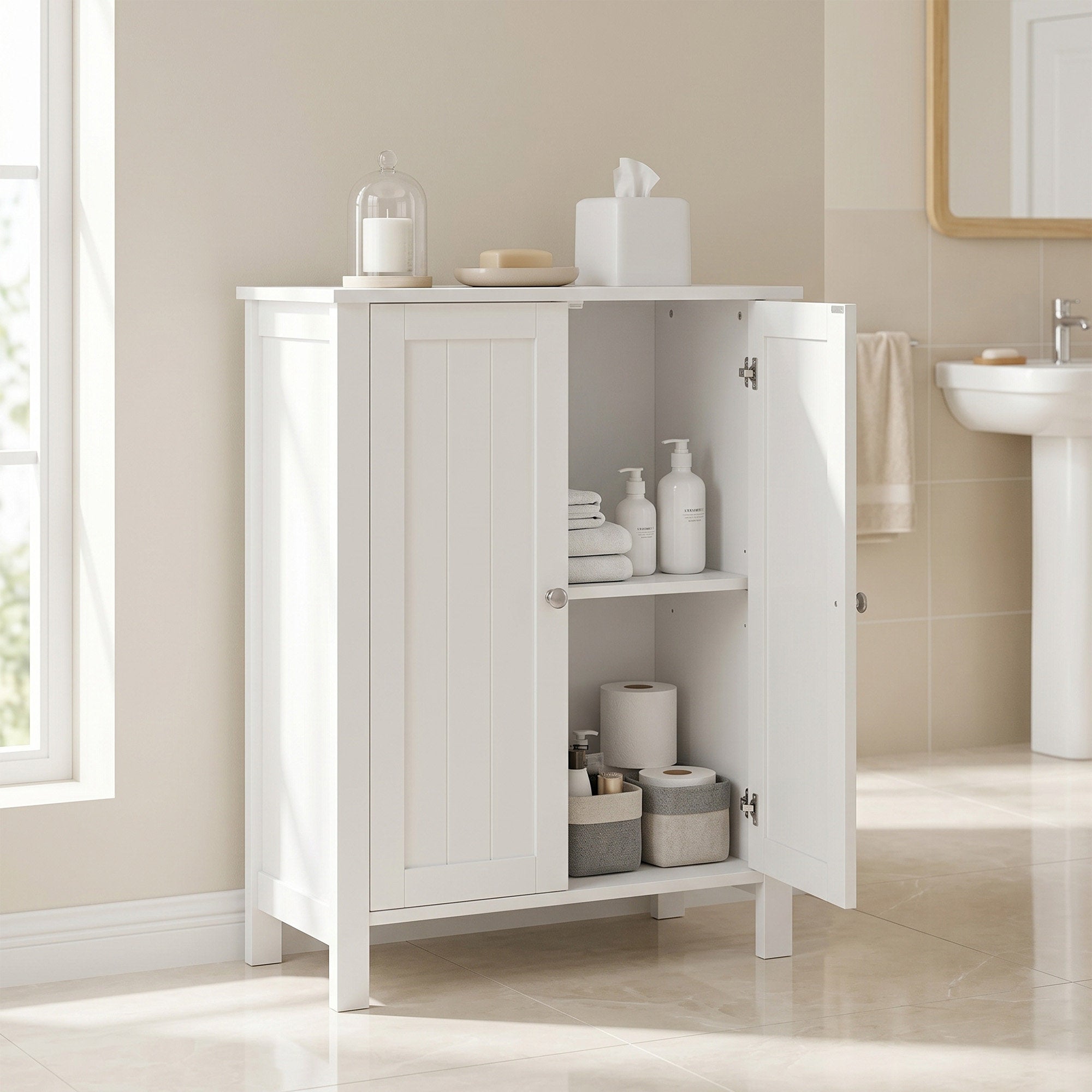 Badezimmerschrank, freistehender Badschrank, Aufbewahrungsschrank