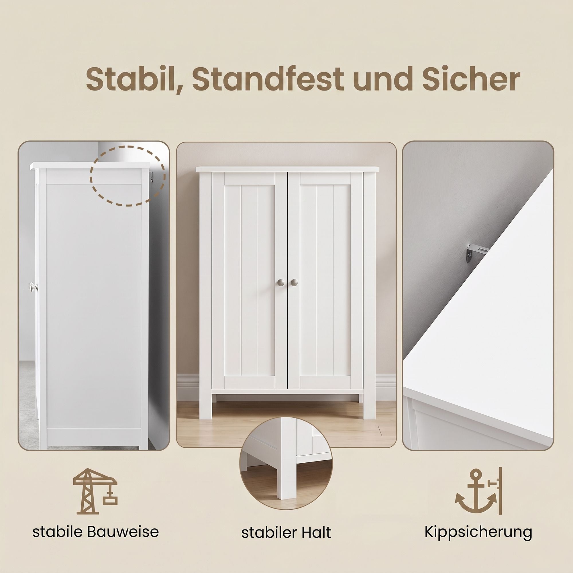 Badezimmerschrank, freistehender Badschrank, Aufbewahrungsschrank