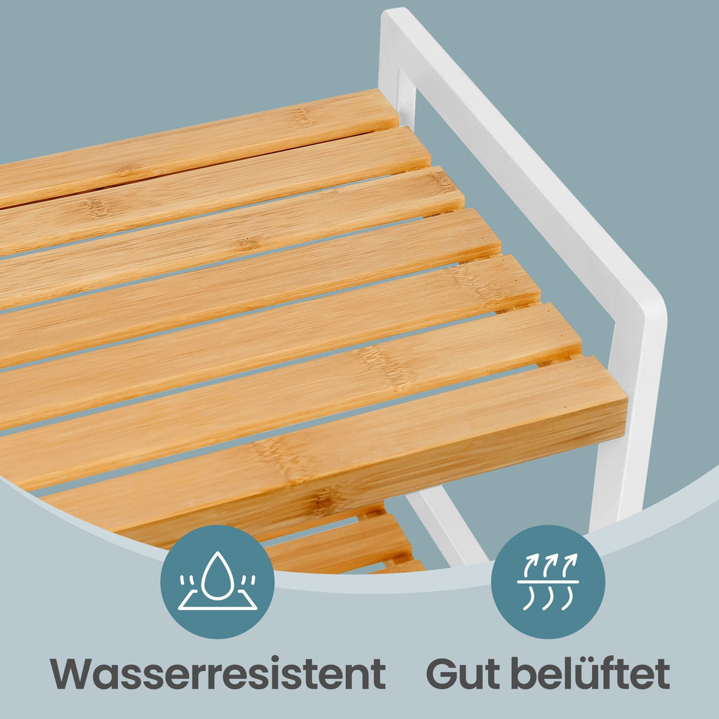 Bücherregal mit 4 Ablagen, Standregal für Wohnzimmer, Küche