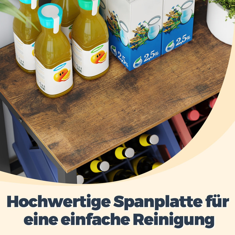 Getränkekistenregal, 2 Ebenen, für 4 Kisten