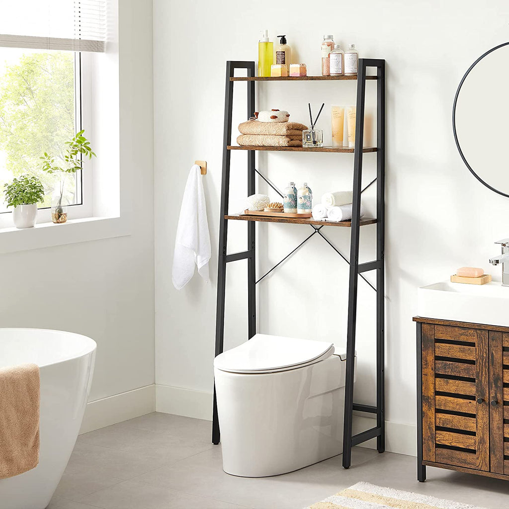 Industriestil Toilettenregal mit 3 Ebenen
