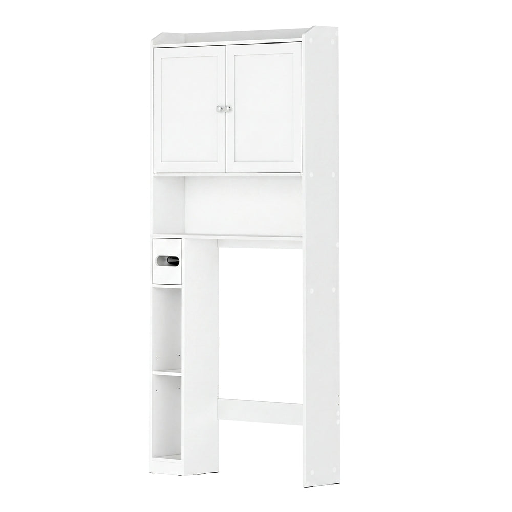WC-Regal mit verstellbaren Ablagen, platzsparendes Badezimmerregal für Toilette, modern