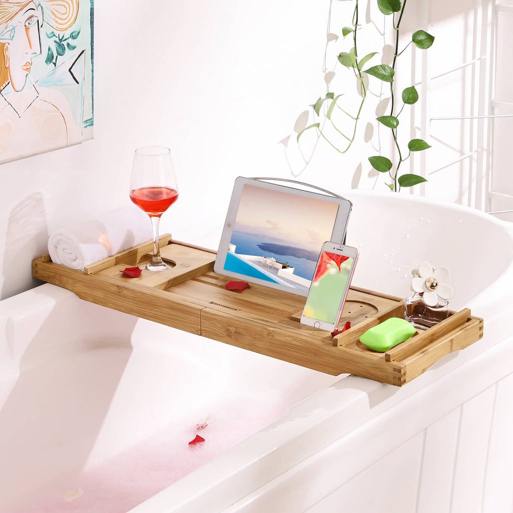 Badewannenablage Bambus 109 cm