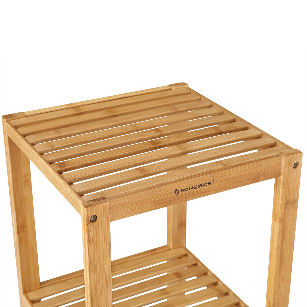 Bambus 5 Ablagen 33 x 33 x 146 cm schmal