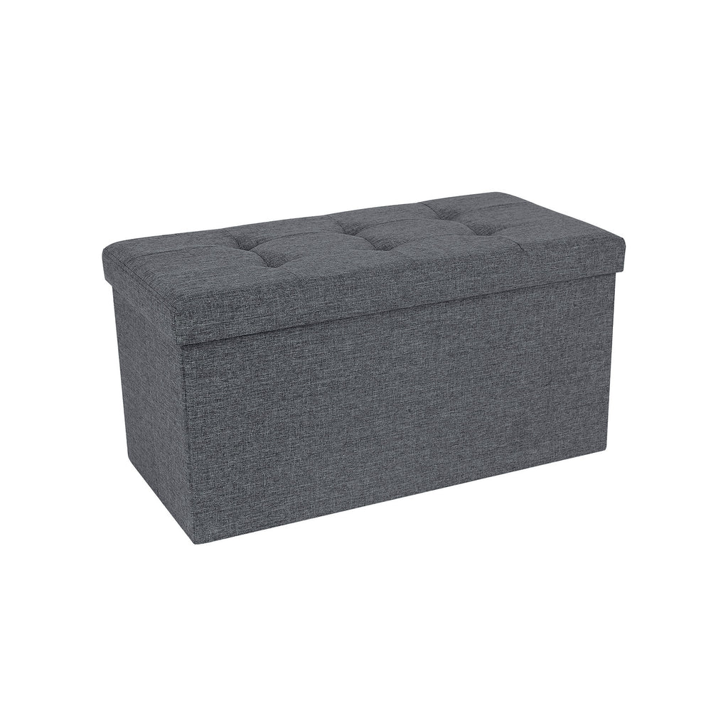 Bank mit Stauraum 76 cm Dunkelgrau