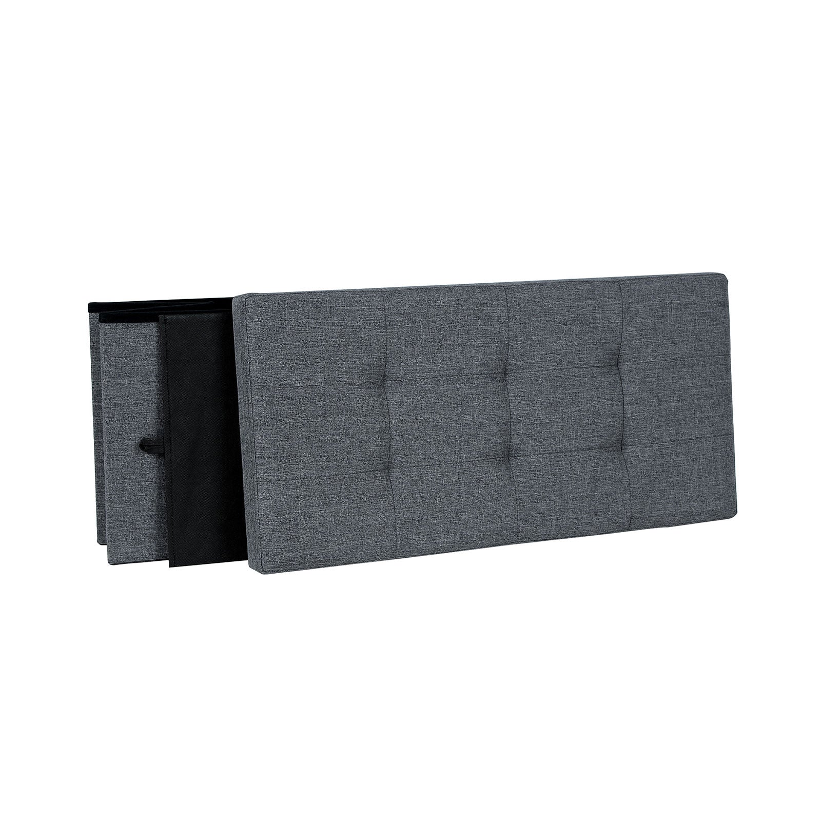 Bank mit Stauraum 76 cm Dunkelgrau