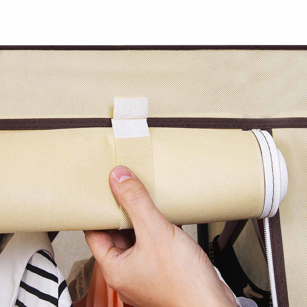 Stoffschrank mit Rolltür Beige
