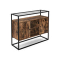 Beistellschrank mit Glasoberfläche