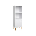 Schmaler Bücherschrank Weiß