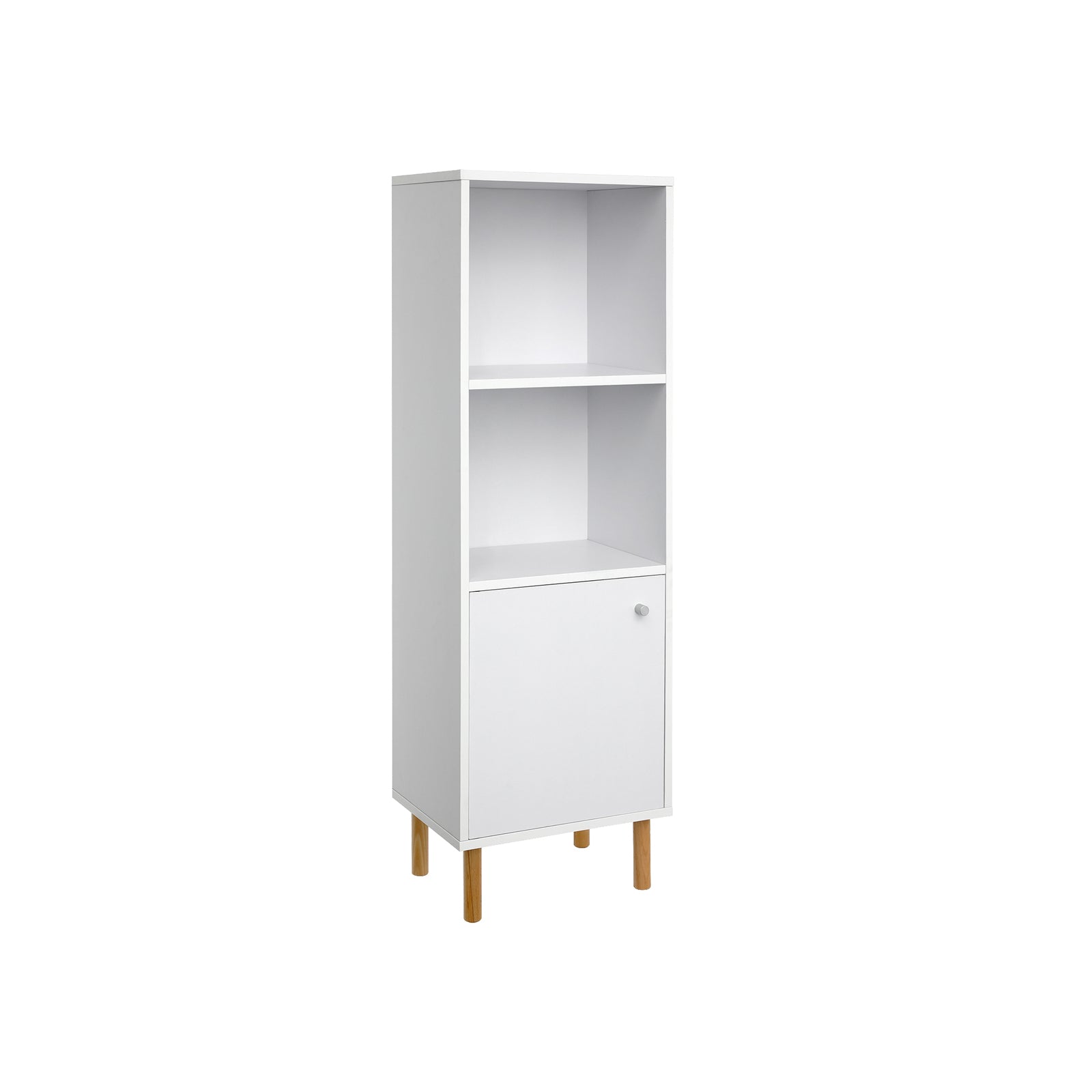 Schmaler Bücherschrank Weiß