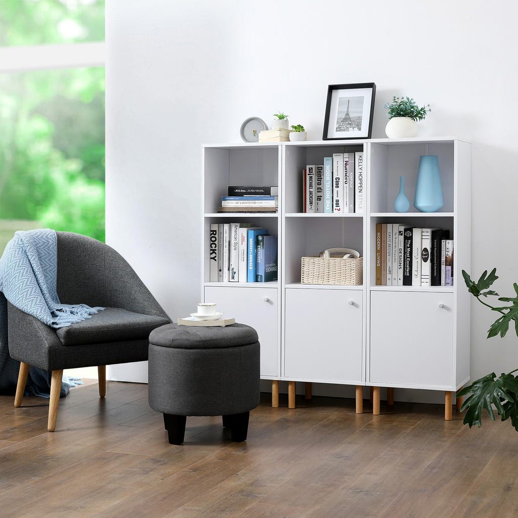 Schmaler Bücherschrank Weiß