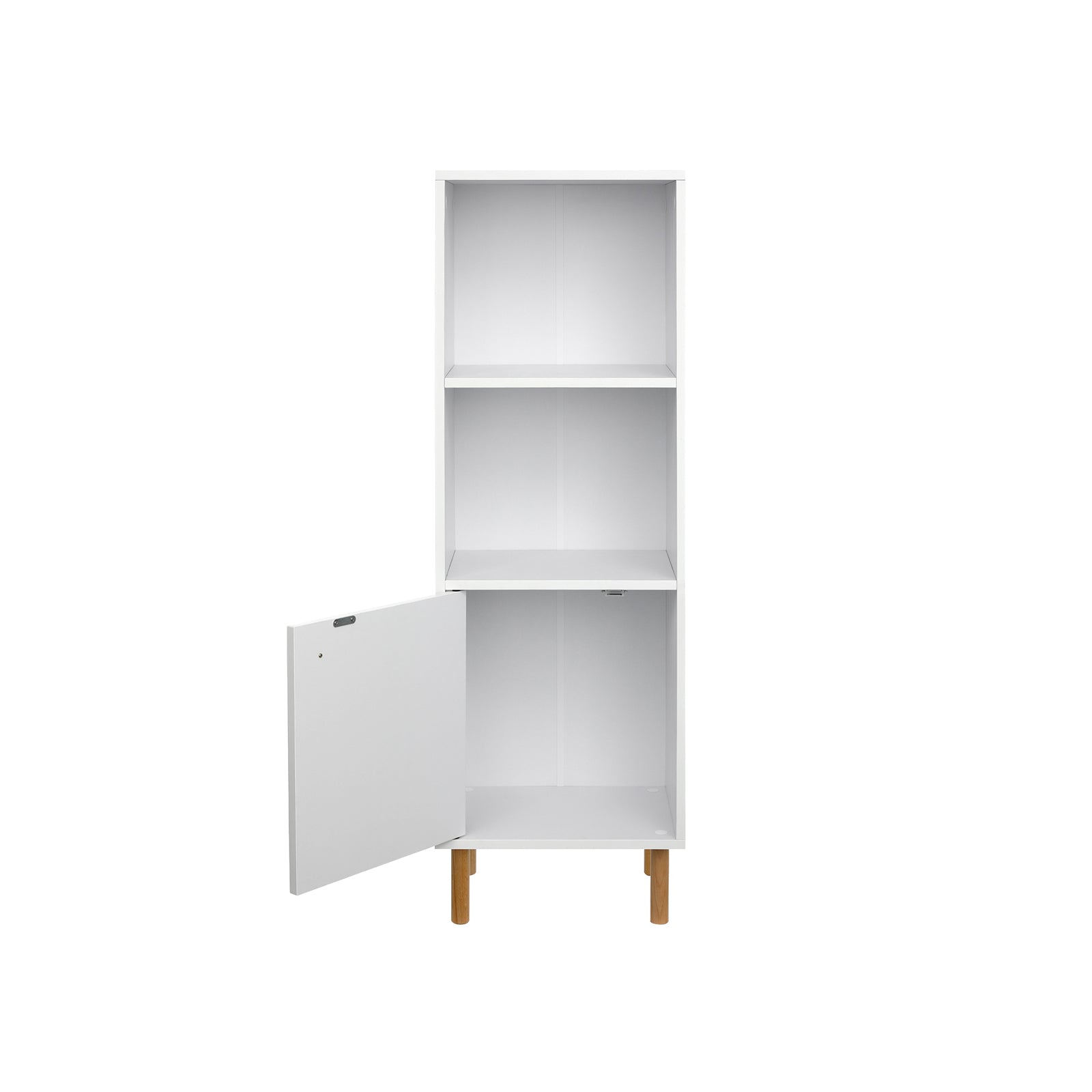 Schmaler Bücherschrank Weiß