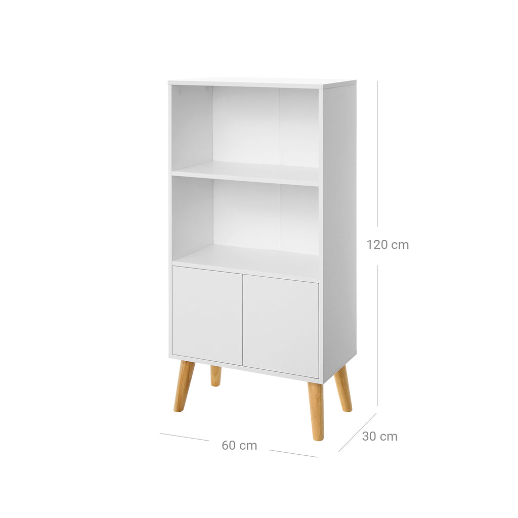 Bücherschrank skandinavisch weiß