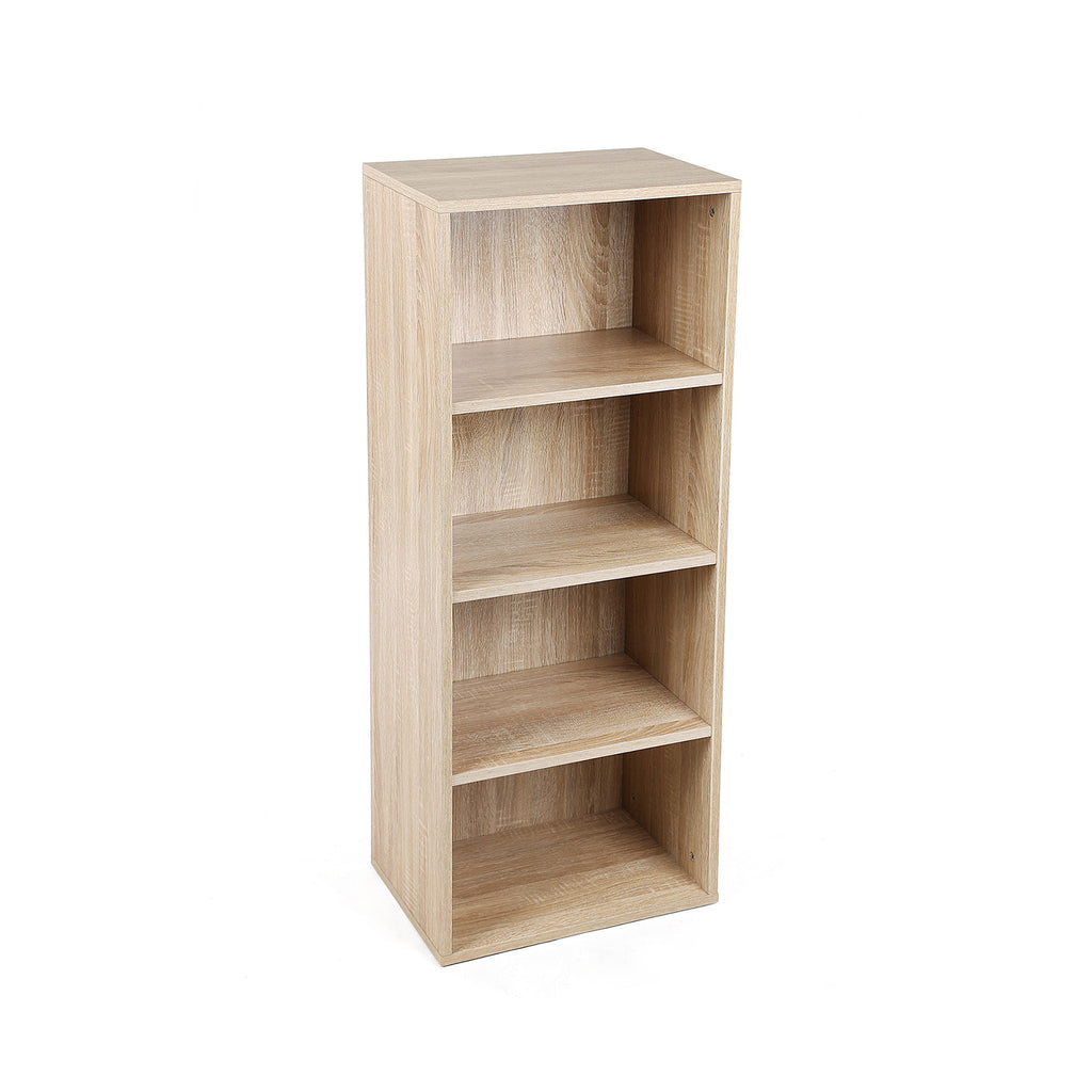 Bücherregal 4 Fachböden Holzoptik