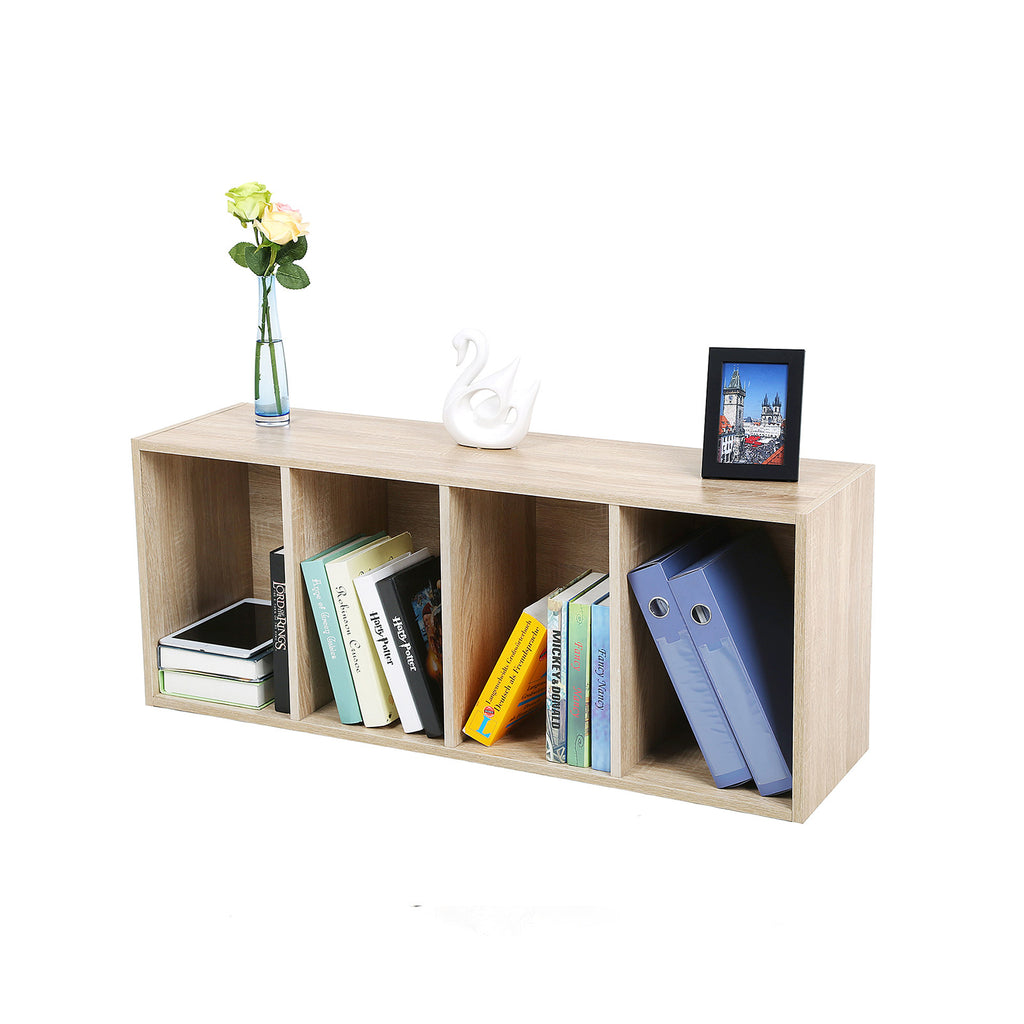 Bücherregal 4 Fachböden Holzoptik