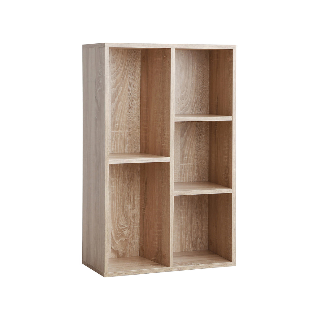 Bücherregal mit 5 Fächern Holzoptik