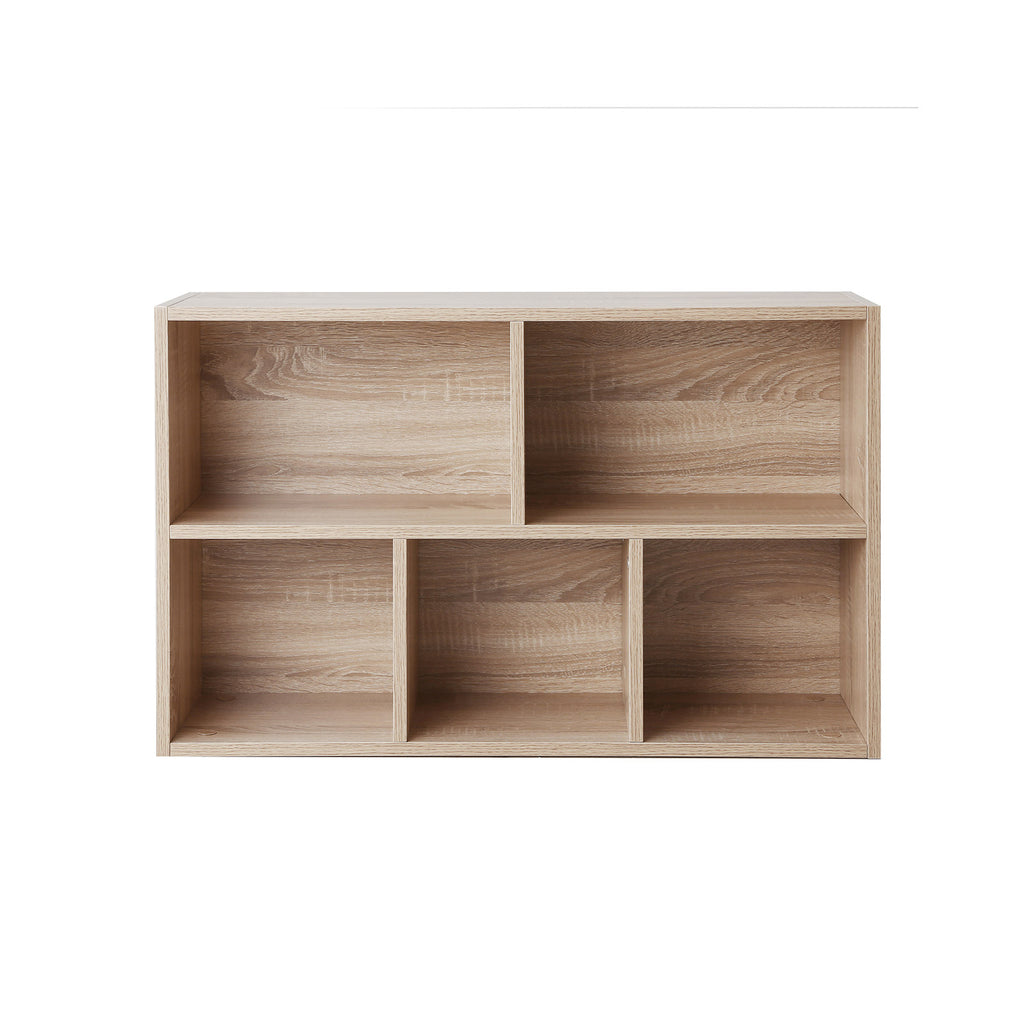 Bücherregal mit 5 Fächern Holzoptik