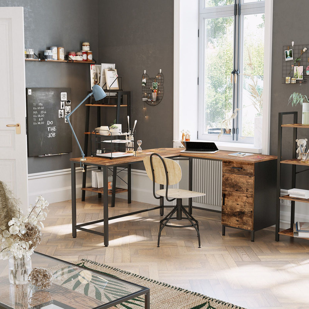 Bürotisch mit Schrank
