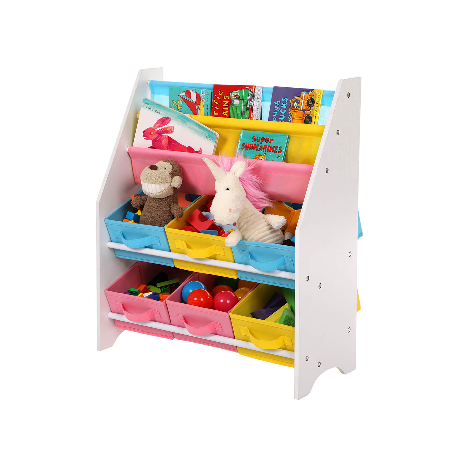 Buntes Bücherregal für Kinder