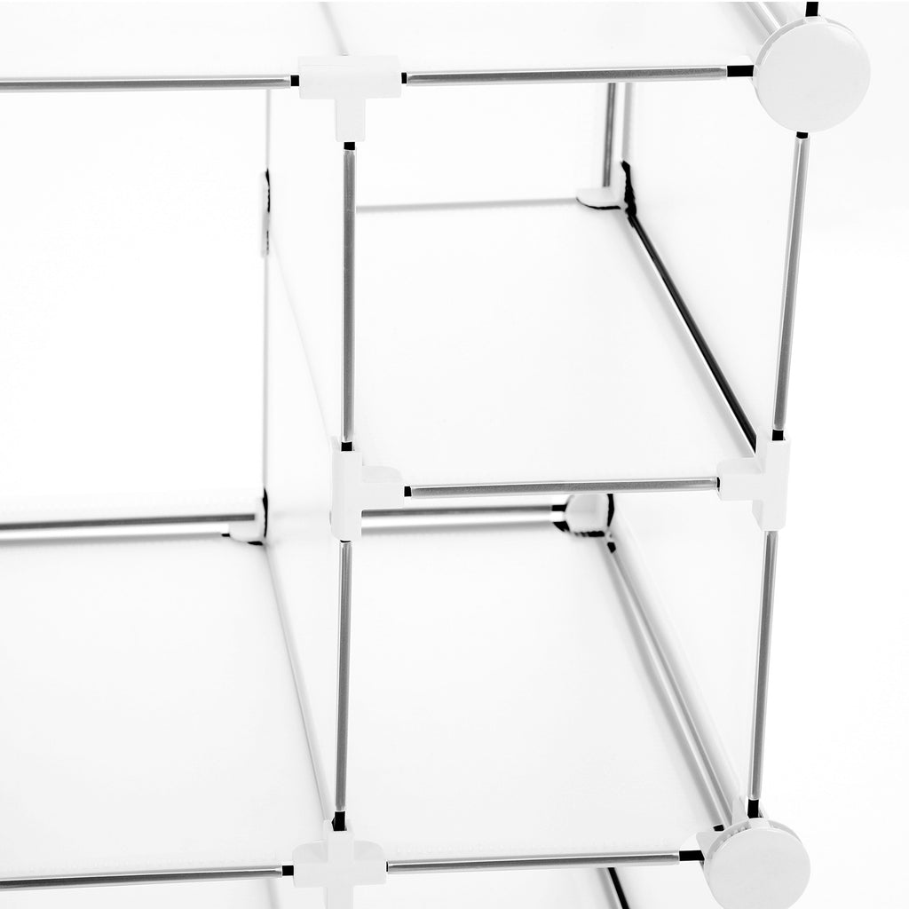 DIY-Steckregalsystem 14 Fächer Weiß