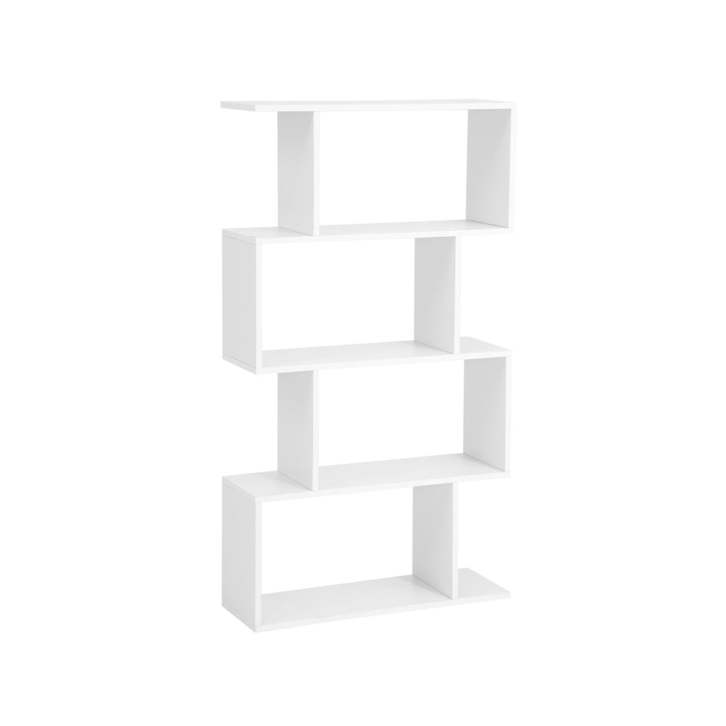 Bücherregal mit 4 Fächern Weiß